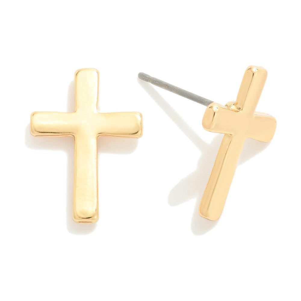 Cross Stud Earrings