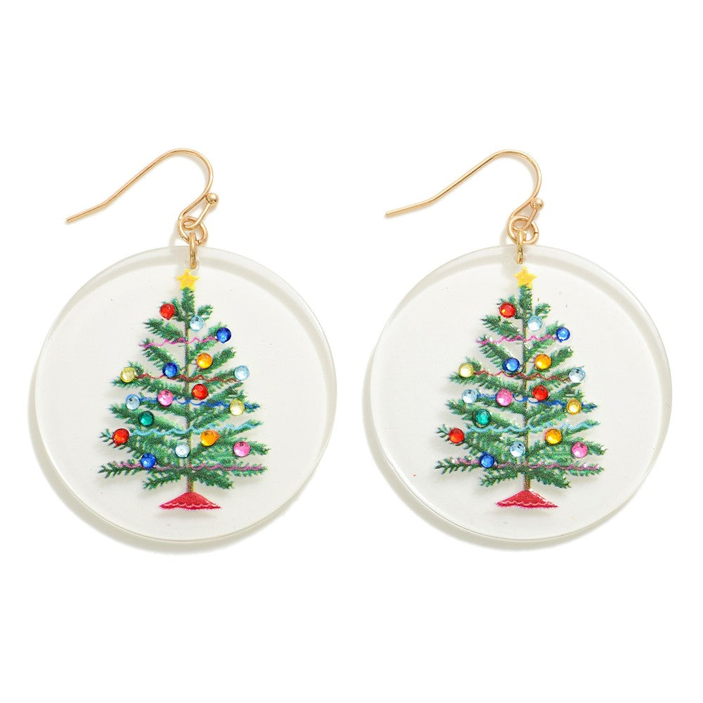 Acrylic Painted Earrings