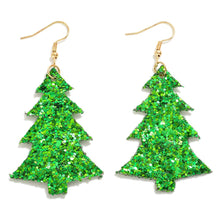Load image into Gallery viewer, Glitter Tree Earrings
