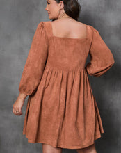 Load image into Gallery viewer, Orange Suede Dress
