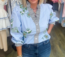 Load image into Gallery viewer, Floral Print Ruffle Blouse ￼
