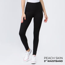 Load image into Gallery viewer, Peach Skin 5inch Waistband Leggings
